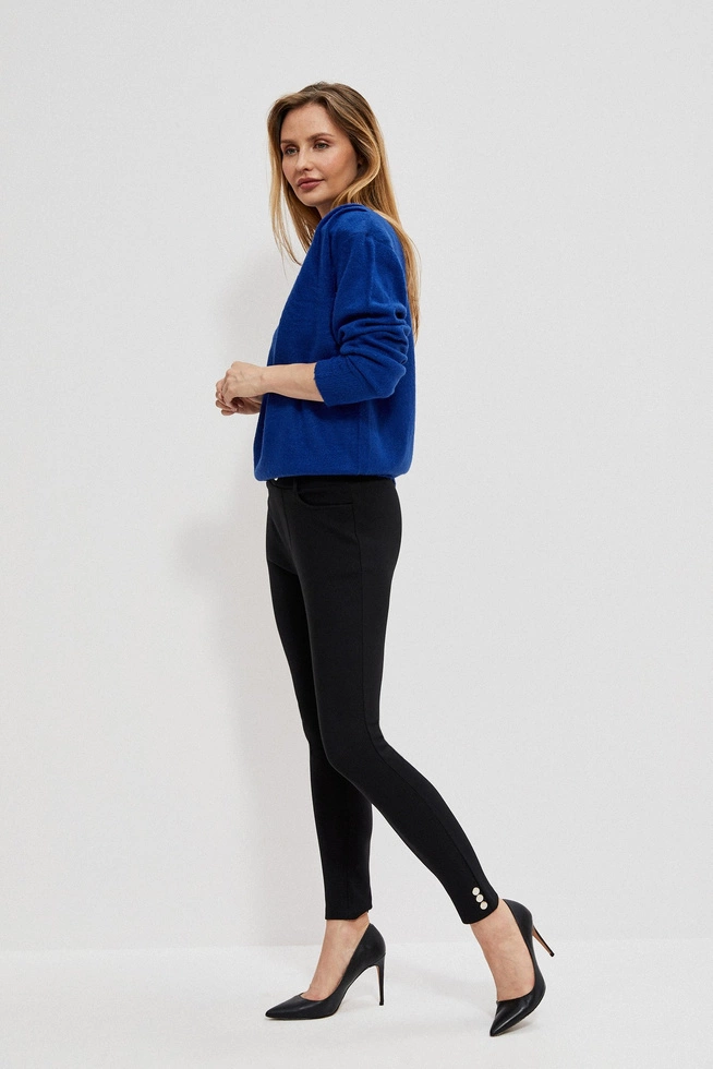 Gładkie spodnie typu rurki