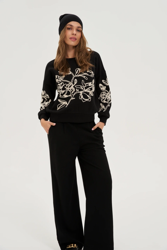 Gładka czapka czarna