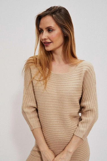 Sukienka z prążkowanej dzianiny