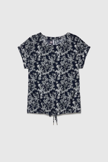 Koszula z wiskozy granatowa