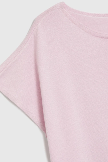 Cienki sweter różowy