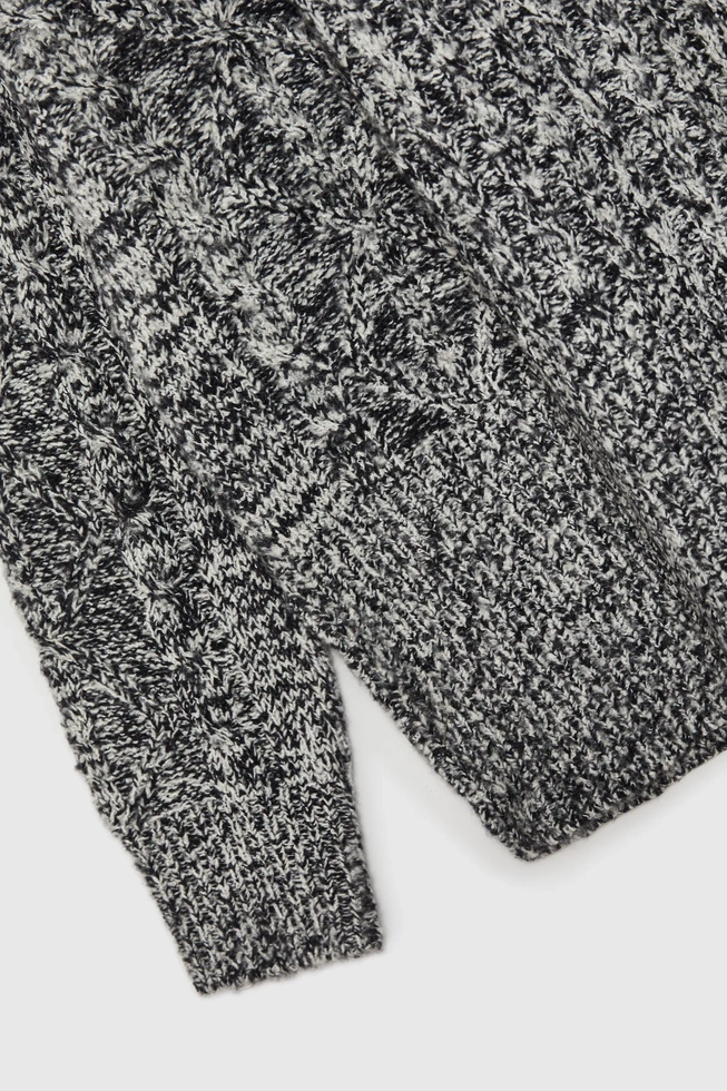 Sweter z grubym goltem czarny