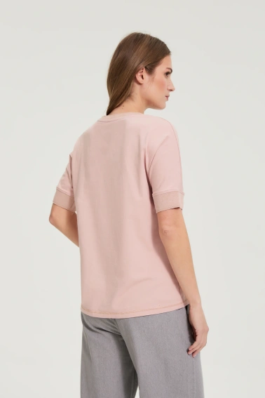 Bawełniana bluzka z nadrukiem