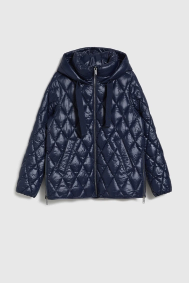 Pikowana kurtka granatowa