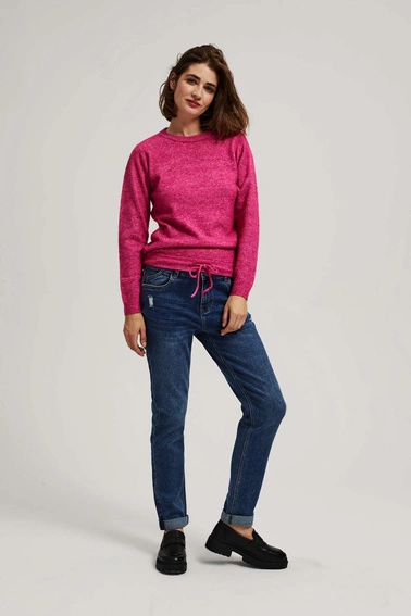 Jeansy boyfriend granatowe