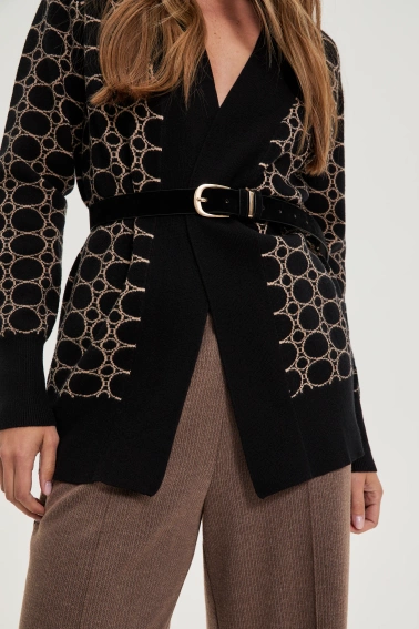 Gładki pasek czarny