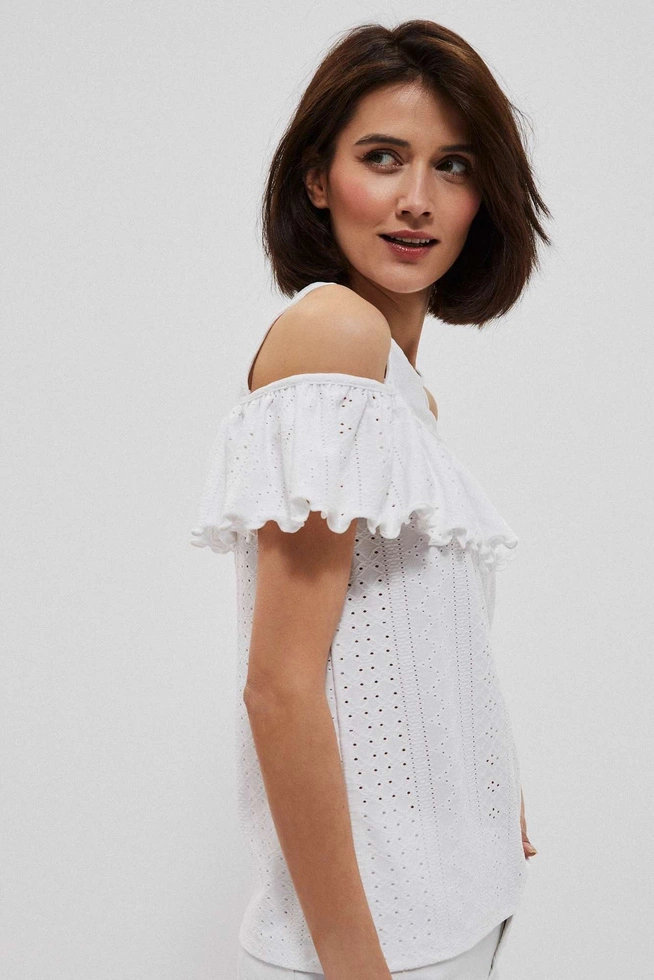 Bluzka cold arms z falbaną