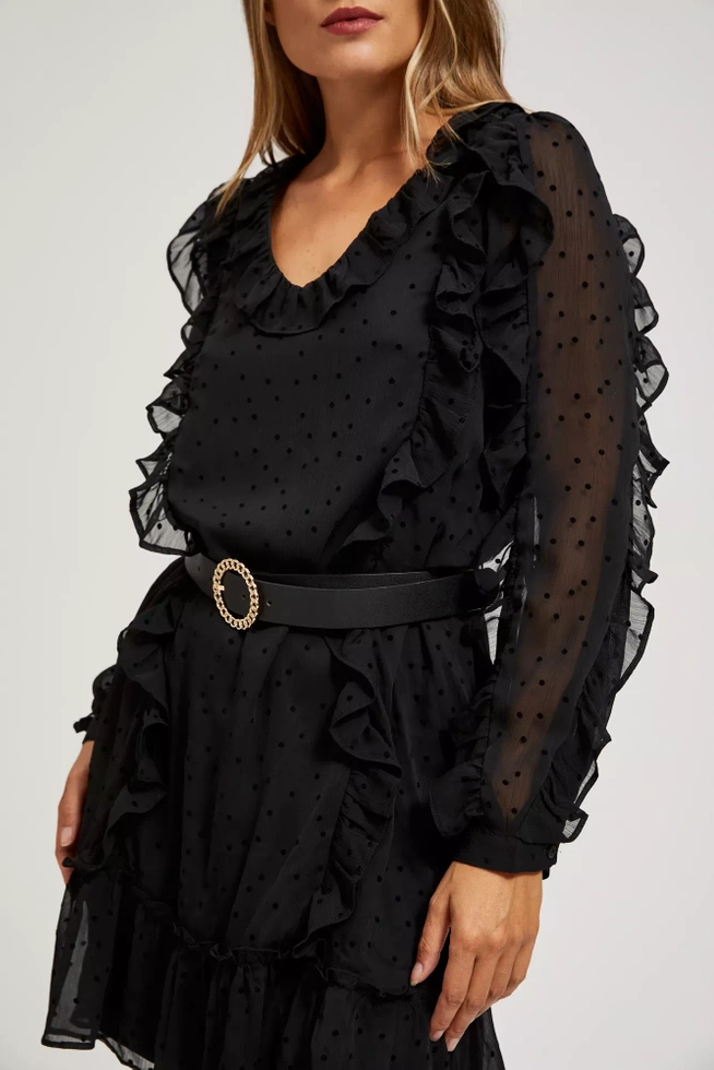 Sukienka z falbanami