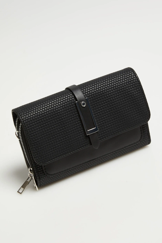 Torebka z zapięciem na zamek czarna