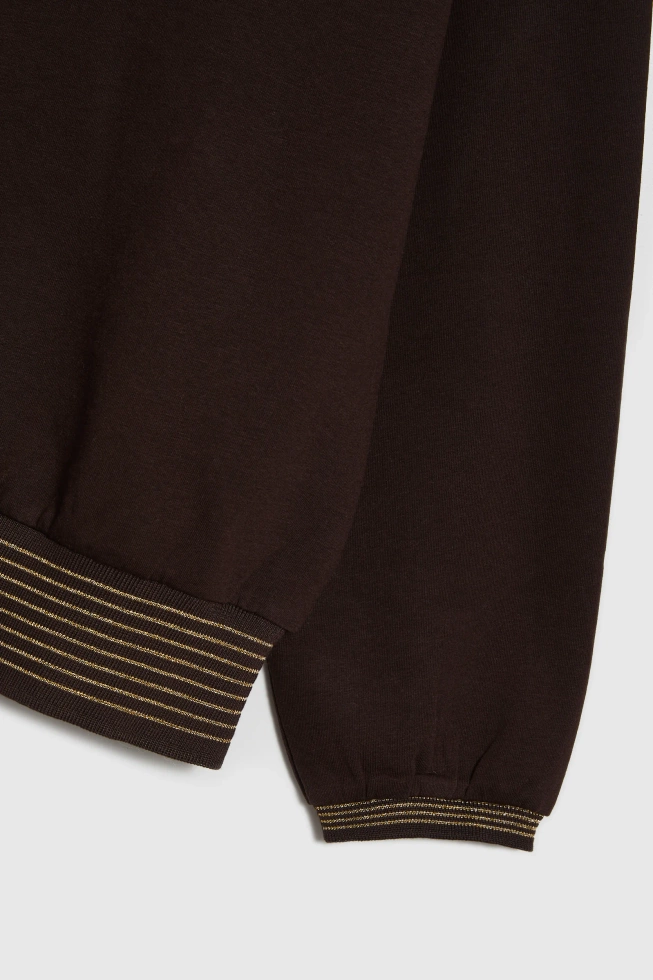 Bawełniana bluza brązowa