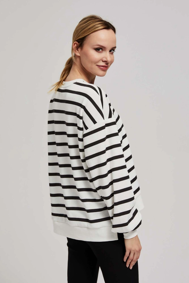 Bluza w paski z bufaistymi rękawami