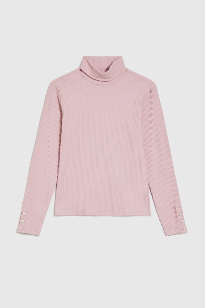 Bawełniany golf różowy