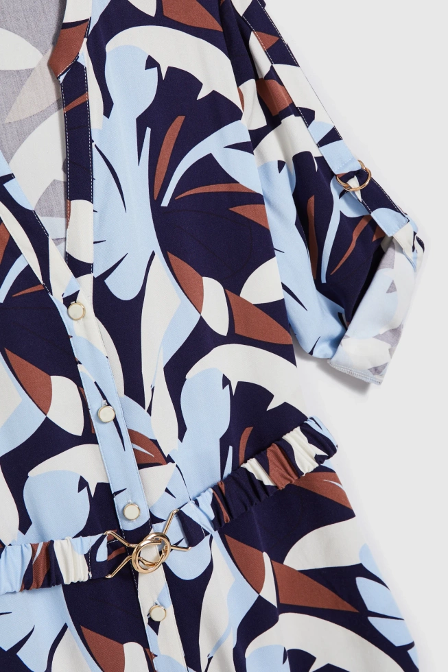 Sukienka z wiskozy granatowa