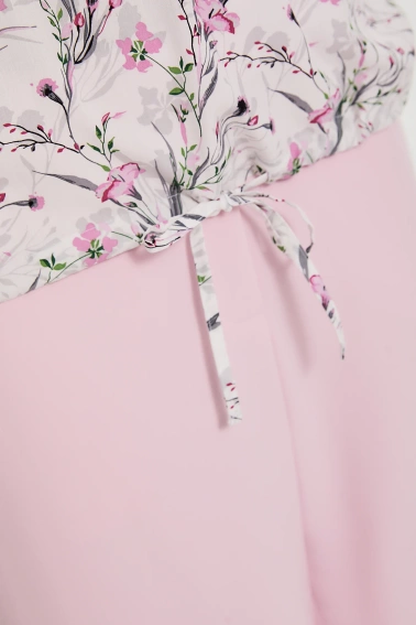Koszula w kwiaty różowa