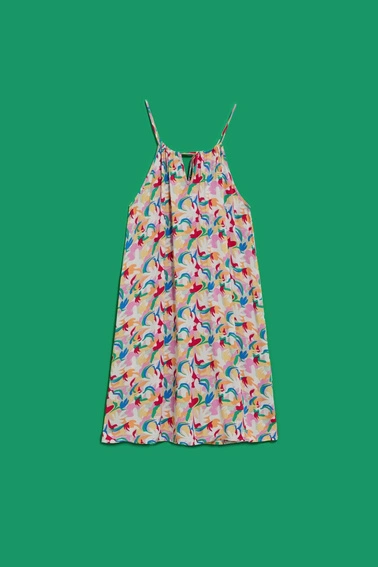 Wzorzysta sukienka na ramiączka