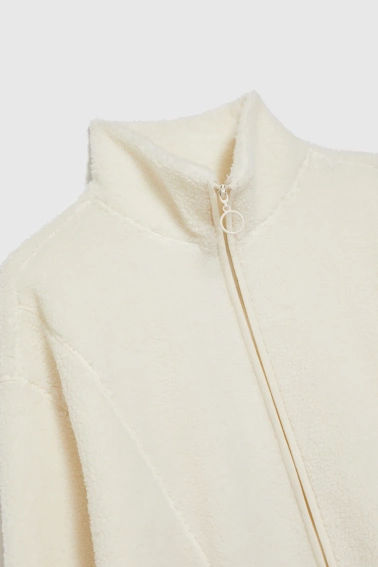 Rozpinana bluza beżowa