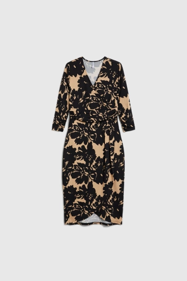 Wzorzysta sukienka czarna