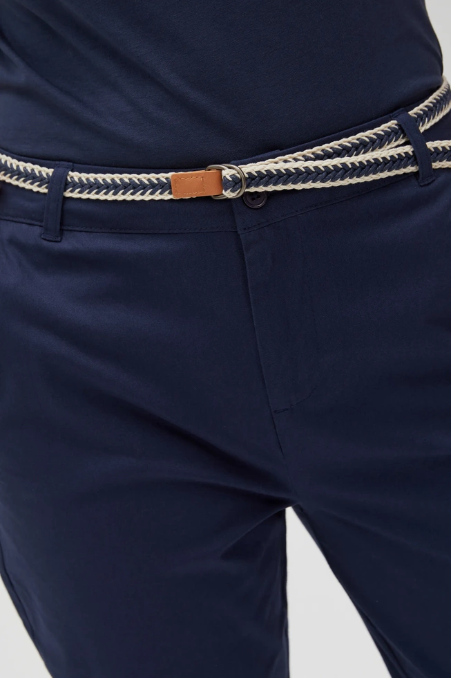 Bawełniane spodnie granatowe