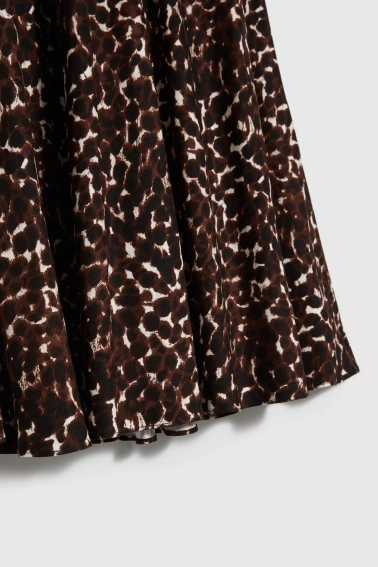 Wiskozowa spódnica brązowa