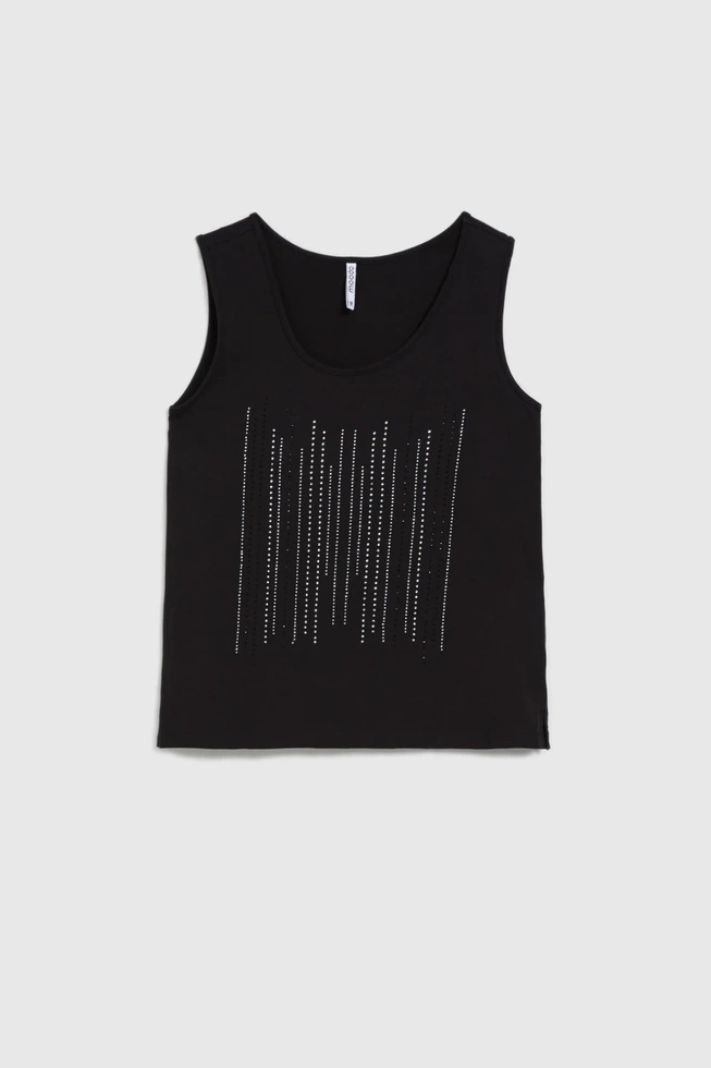 Top z aplikacją czarny