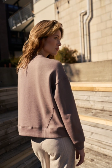 Bluza oversize beżowa