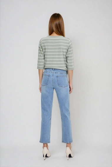 Jeansy z prostą nogawką niebieskie