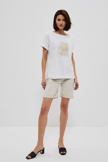 Szorty z przetarciami piaskowe