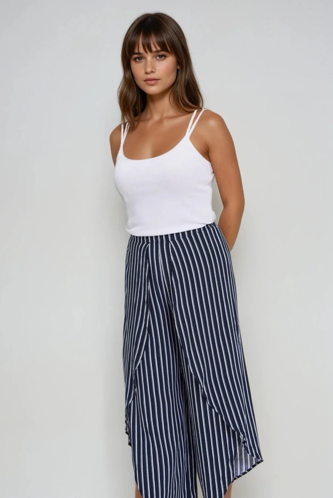 Kuloty w paski granatowe