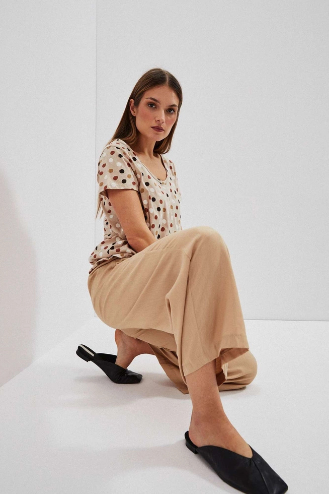 Wiskozowe spodnie kuloty