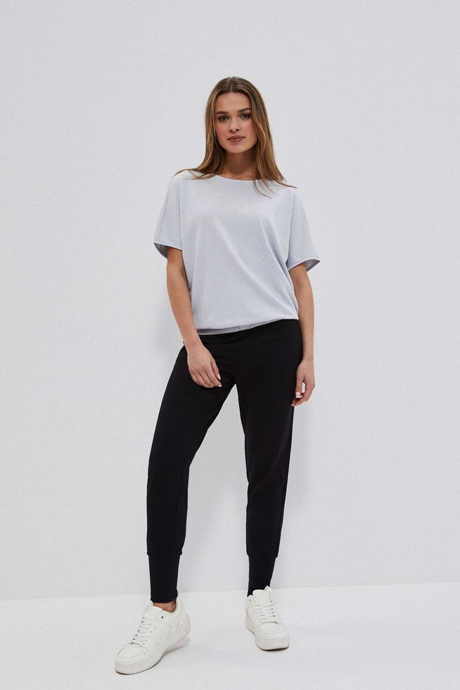 Bluza z krótkim rękawem szara