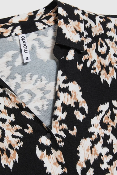 Wiskozowa koszula czarna