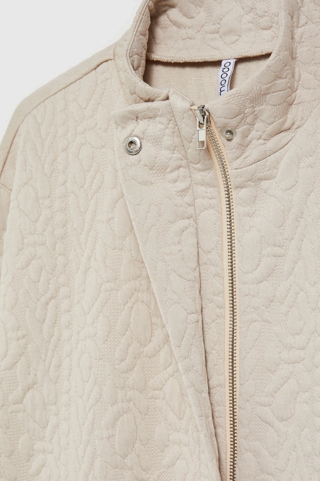 Rozpinana bluza beżowa