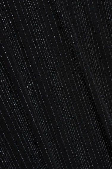 Sukienka maxi z metalizowaną nitką czarna 