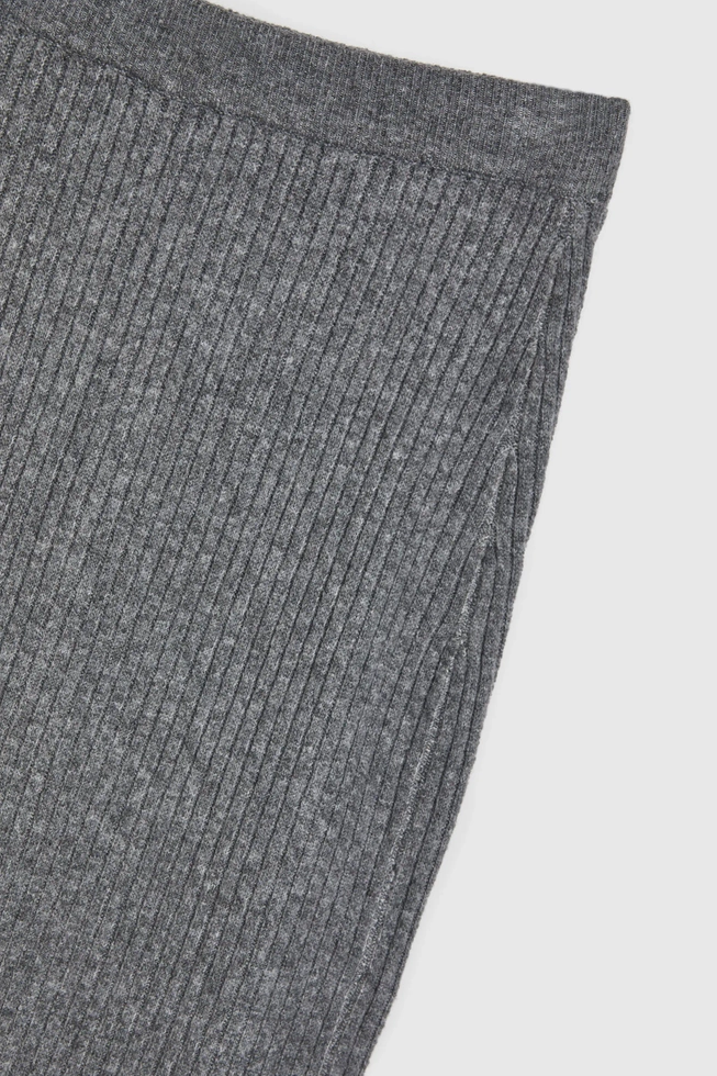 Spódnica dzianinowa midi szara