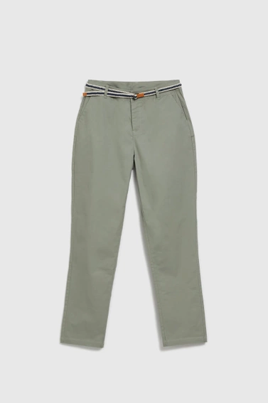 Bawełniane spodnie oliwkowe