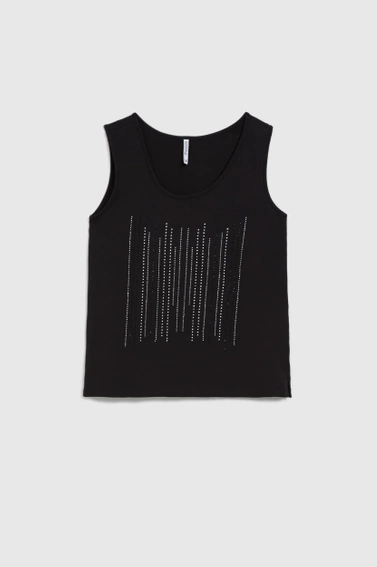 Top z aplikacją czarny