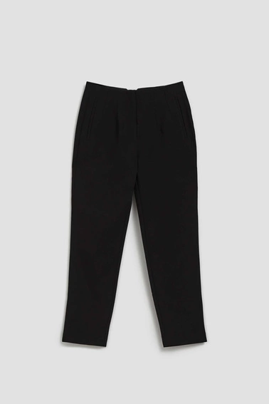 Spodnie z prostą nogawką czarne