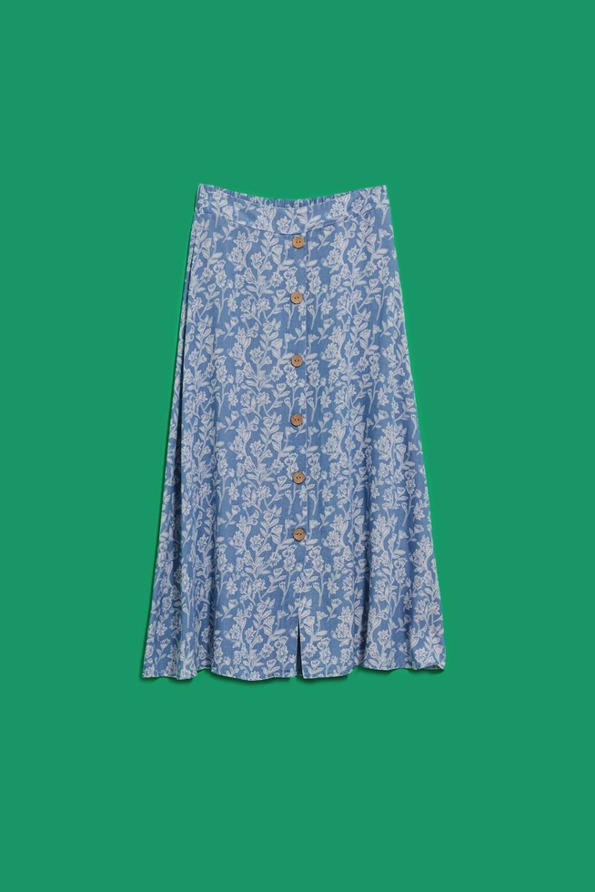 Spódnica lyocell z kwiatowym printem
