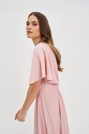 Sukienka midi różowa