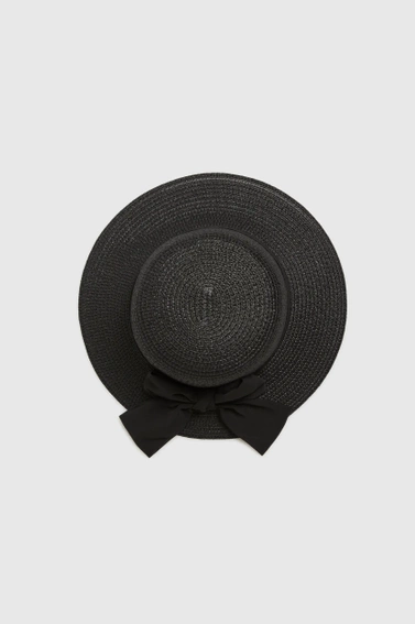 Kapelusz z kokardą czarny