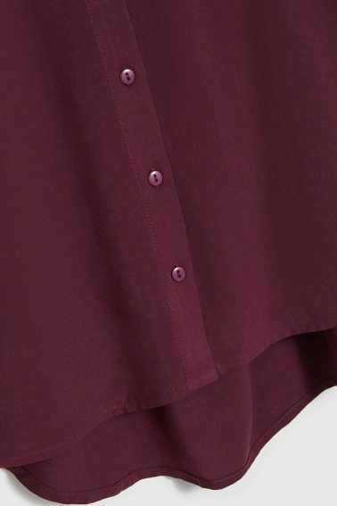 Wiskozowa koszula burgundowa