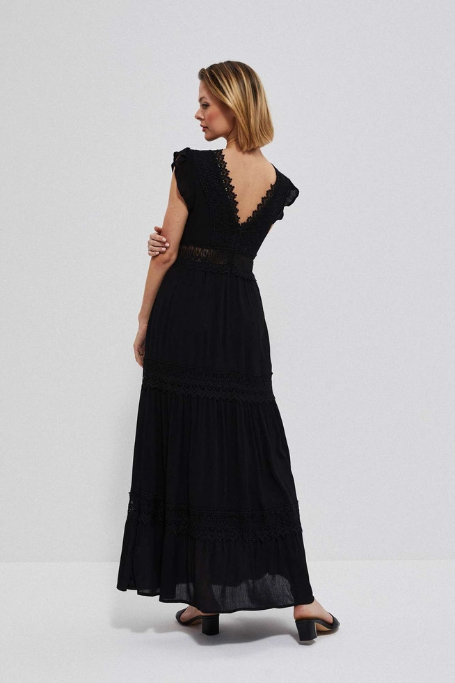 Gładka sukienka z wiskozy