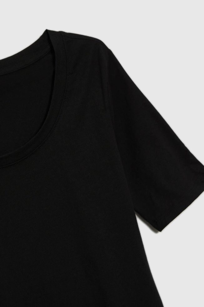 Bawełniany t-shirt czarny
