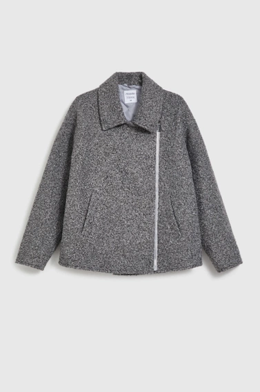 Kurtka zapinana na zamek szara