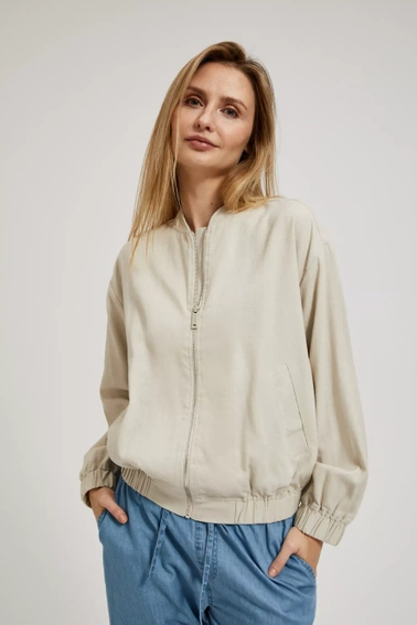 Kurtka bomberka beżowa 