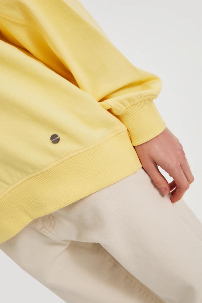 Bluza z dekoltem w serek żółta