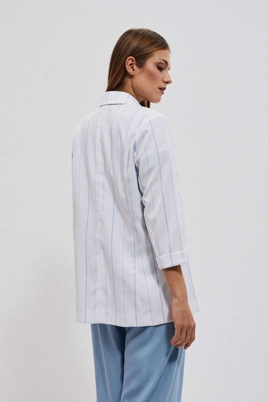 Marynarka w paski biała