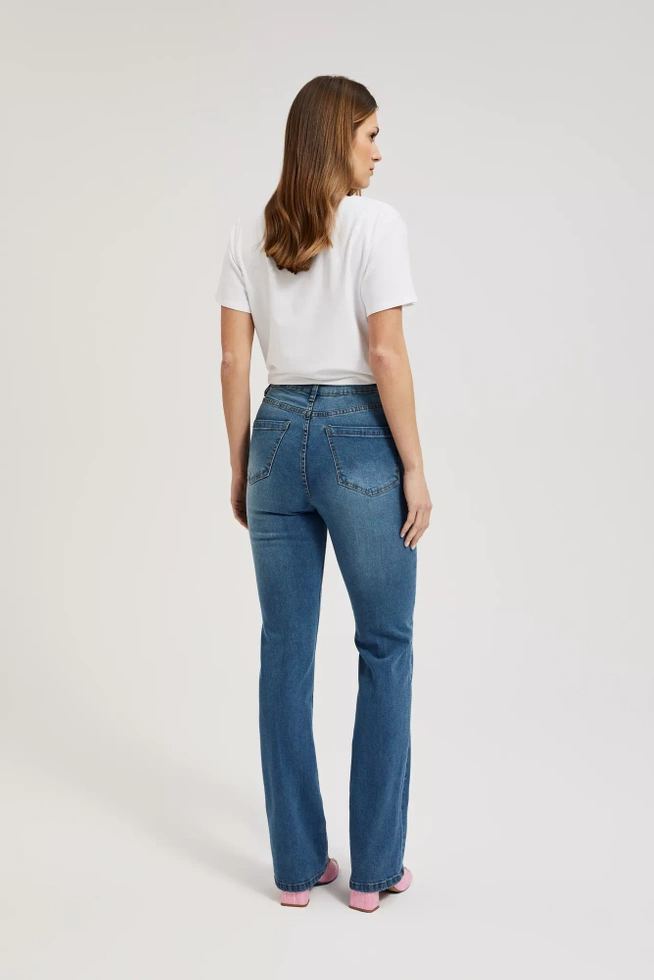 Jeansy bootcut niebieskie