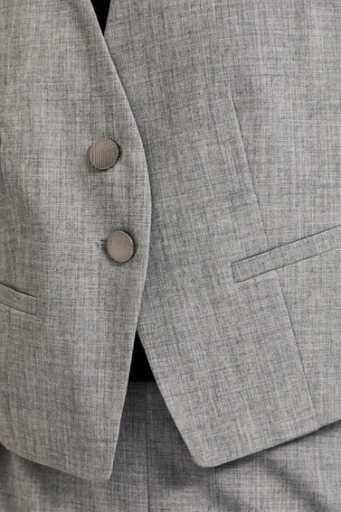 Elegancka kamizelka szara