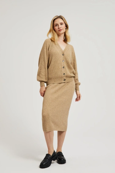 Dzianinowy komplet beżowy 